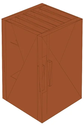 Flat  Panel  True  Style  T  M  I  R5080  Mahogany  Doors